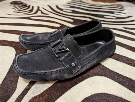 louis vuitton black suede loafers|Louis Vuitton platform loafers.